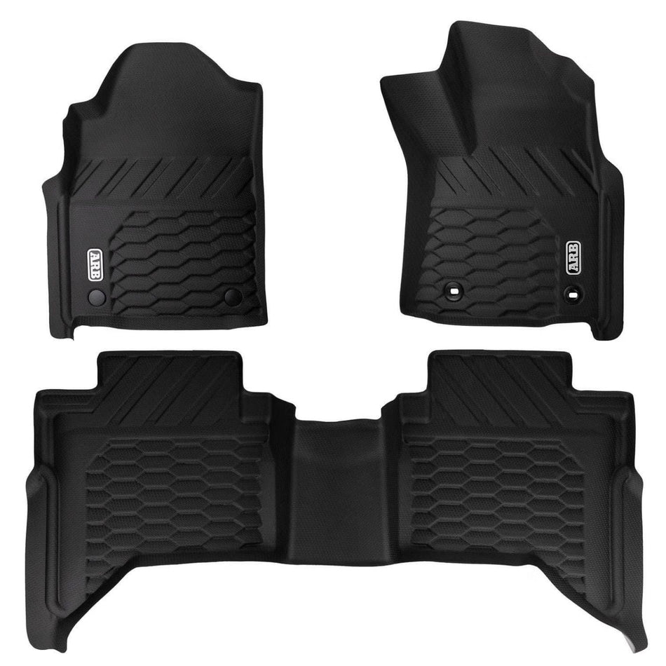 ARB Floormats Front & Rear Set suits Toyota Hilux Auto D Cab 2015+