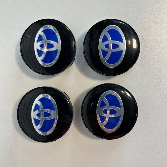 Wheel Centre Cap Set - 60mm Toyota Blue