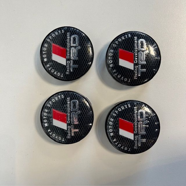 Wheel Centre Cap Set - 60mm Toyota TRD Carbon