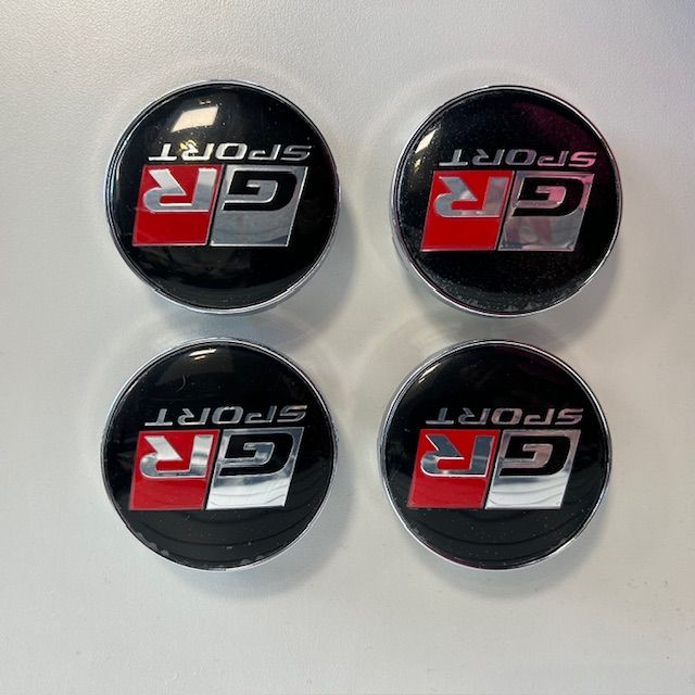 Wheel Centre Cap Set - 60mm Toyota GR Sport Black