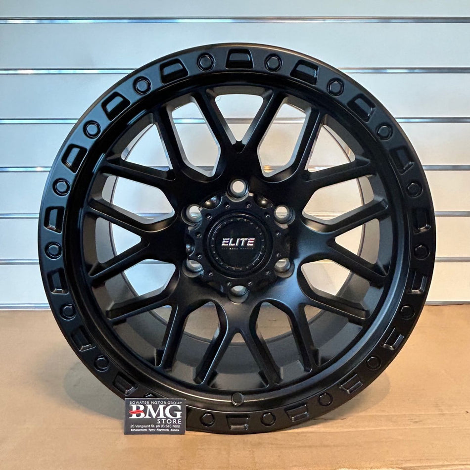 Elite Chaotic Black 17x9 6x139.7 +15