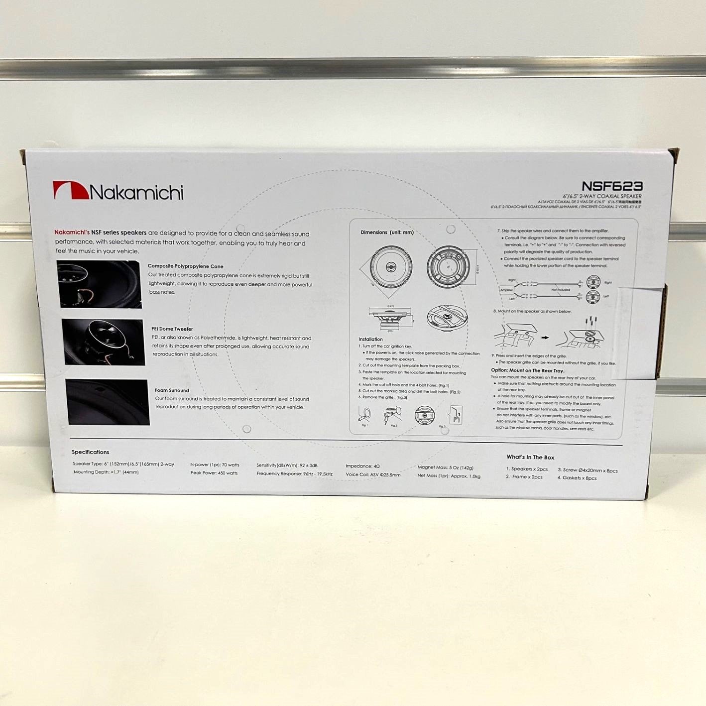 Nakamichi 6″ 450w Coaxial Speakers – BMG Store