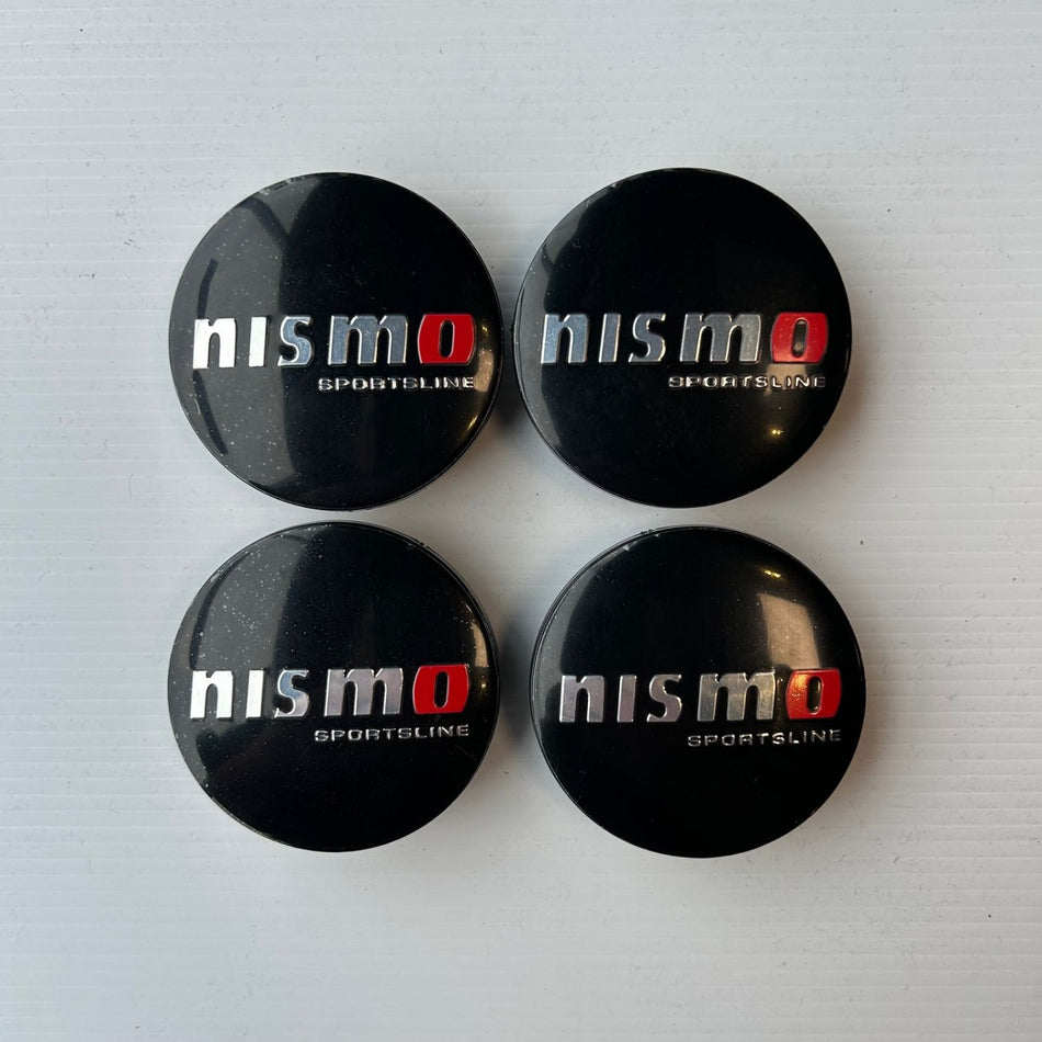 Wheel Centre Cap Set - 65mm Nissan Nismo Sportsline Black