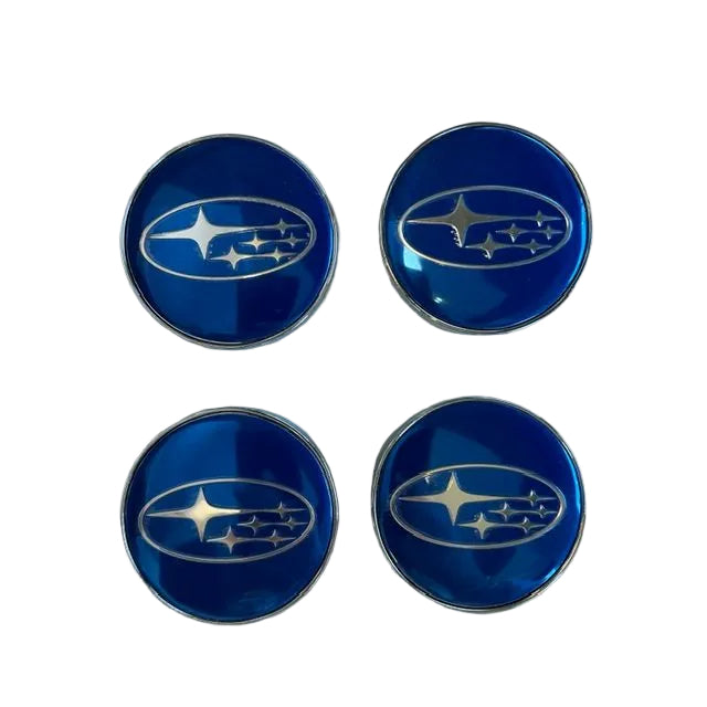 Wheel Centre Cap Set - Subaru Blue 60mm