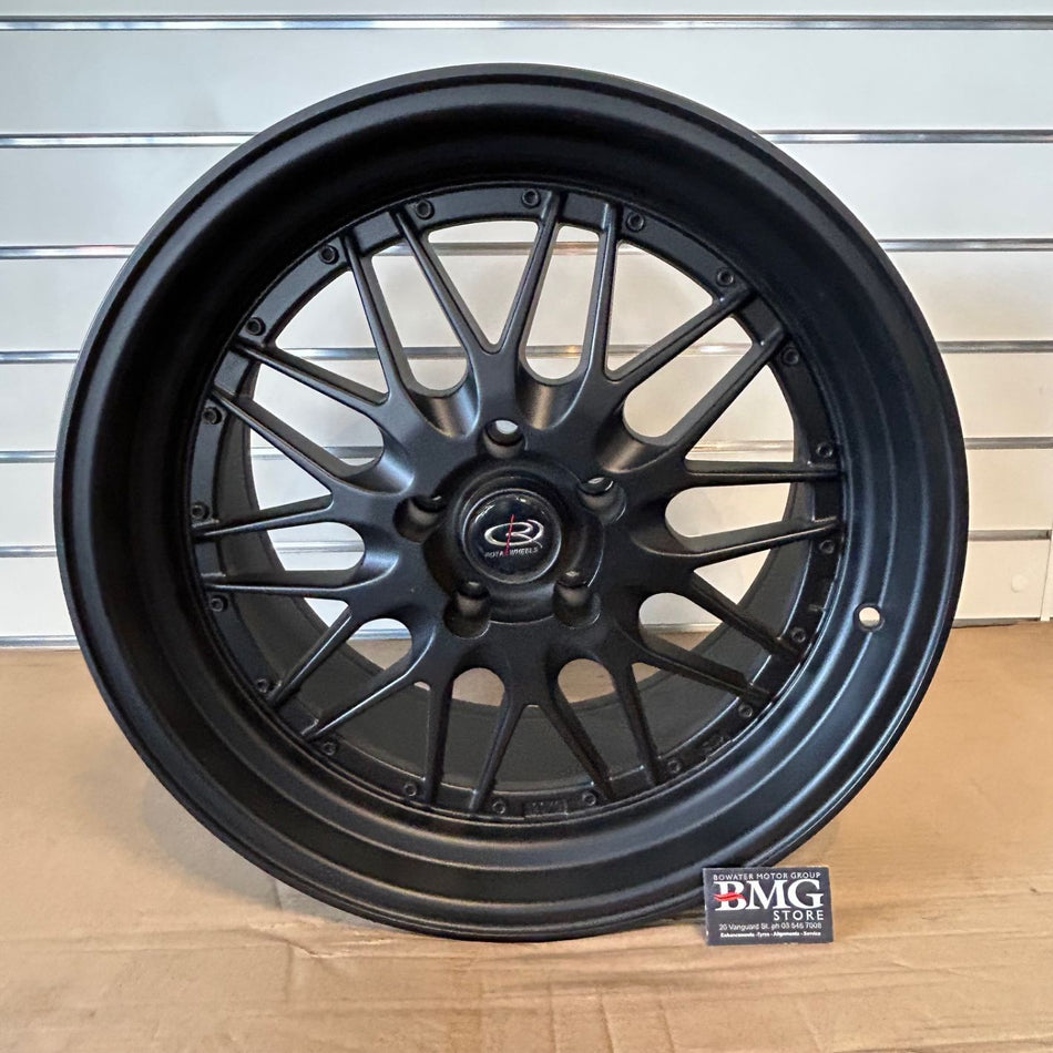 Rota Kensei Matt Black Wheel 18x10 5x114.3 +15